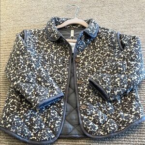 Floral Kids Jacket - Gray